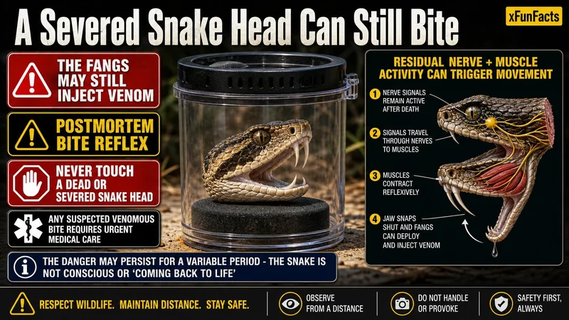 Severed Snake Head Bite