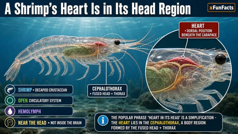 Shrimp heart inside head