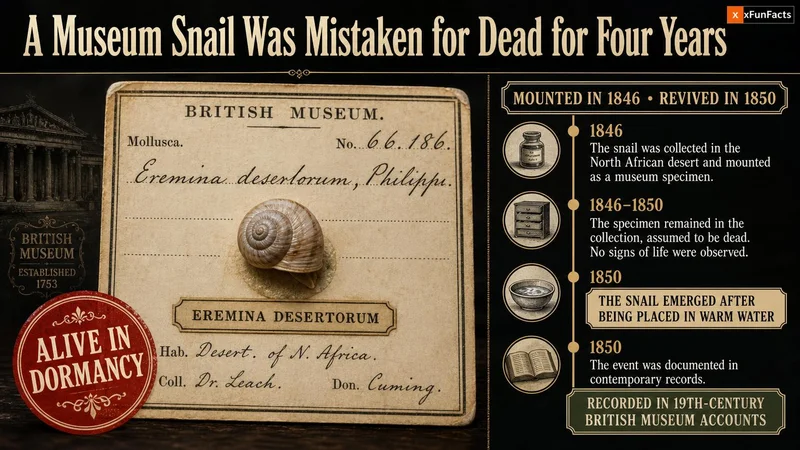 Living museum snail specimen
